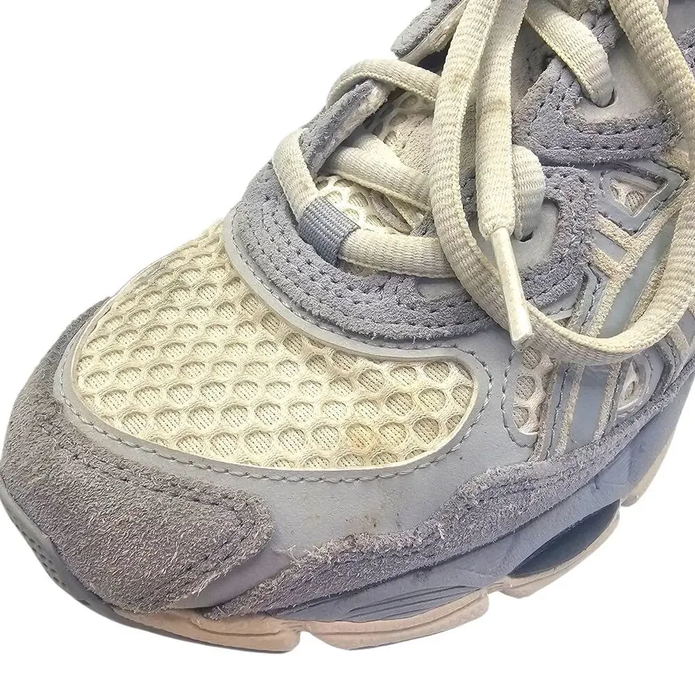 Asics Ivory Mid Gray Blue Sport Style Gel-NYC Sporty Casual Sneaker